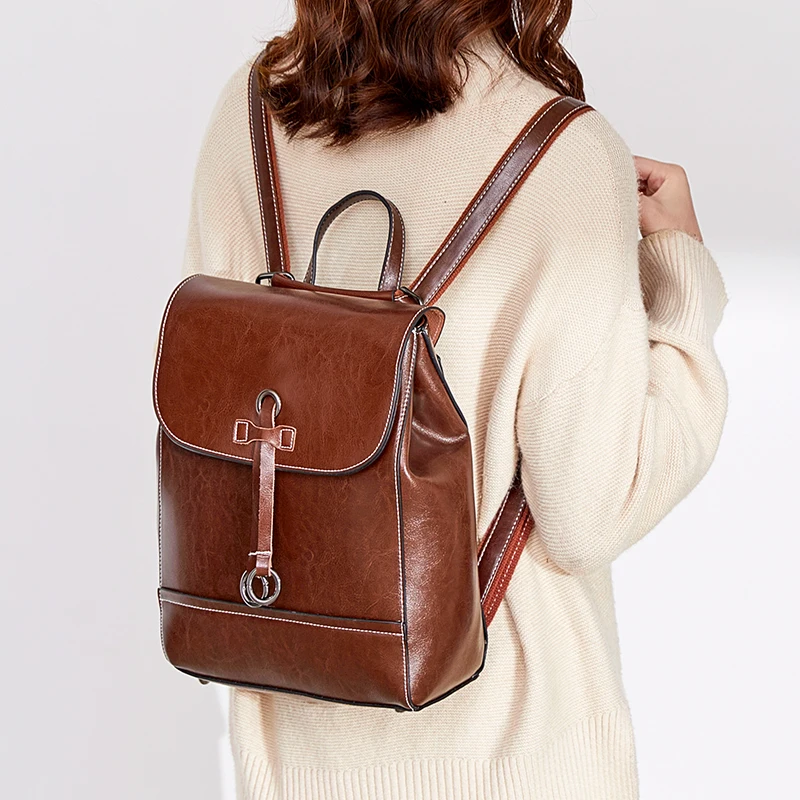 2019 женский рюкзак из натуральной кожи женские рюкзаки коровьей для путешествий