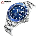 Швейцарские карнавальные мужские часы лучший бренд класса люкс автоматические механические наручные часы полностью стальные военные спортивные часы для дайвинга Reloj