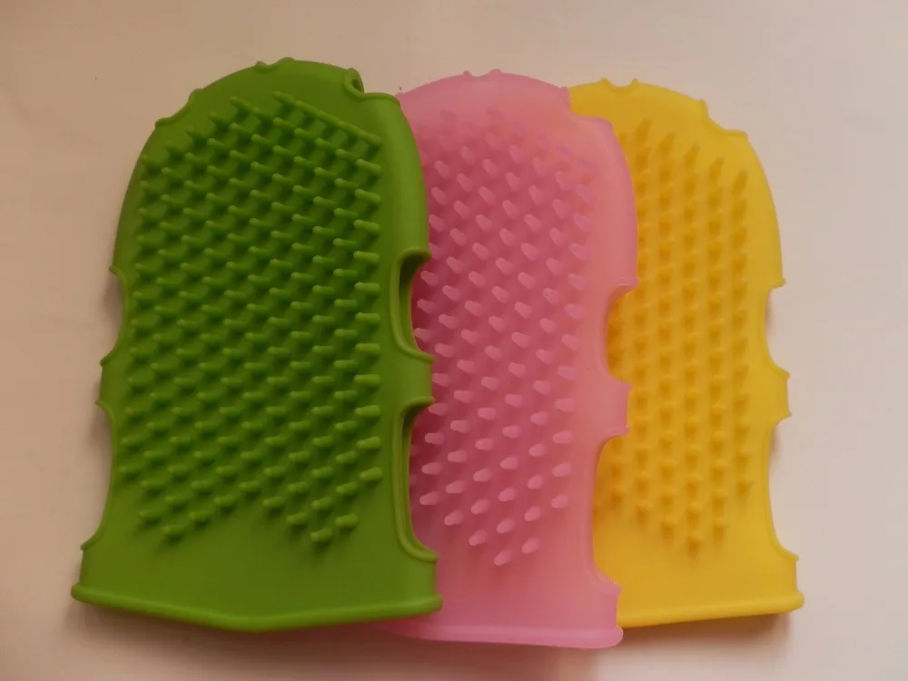 Силиконовый целлюлита массажные перчатки для ухода за кожей лица и тела