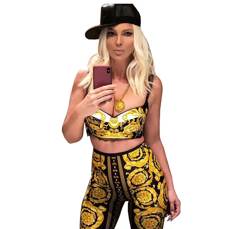 Женские брюки для бега модные облегающие фитнеса с высокой талией и принтом