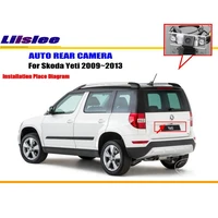 car rear view camera for skoda yeti 2009 2010 2011 2012 2013 reverse backup auto accessories vehicle hd ccd 13 night vision cam