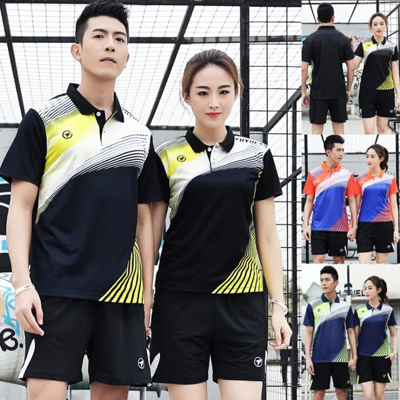Новинка 2019 мужские/женские рубашки для бадминтона и тенниса camiseta fitness hombre рубашка