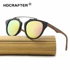 HDCRAFTER 2018 новые винтажные деревянные солнцезащитные очки поляризованные классические мужские деревянные солнцезащитные очки с бамбуковой коробкой