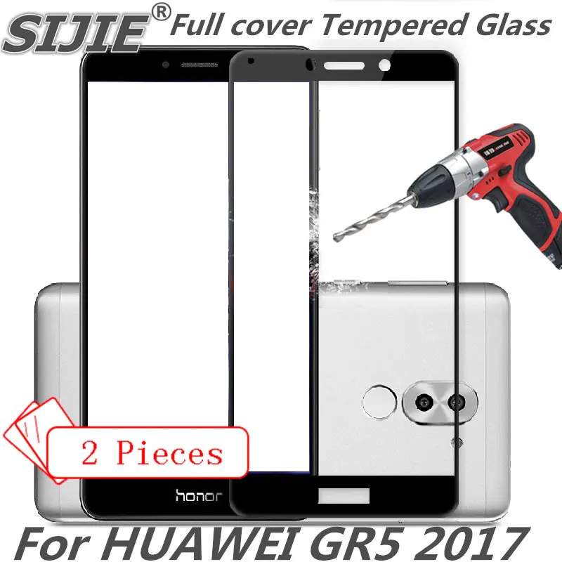 2 шт Полное покрытие закаленное стекло для HUAWEI GR5 2017 GR 5 экран защитный смартфон 9H