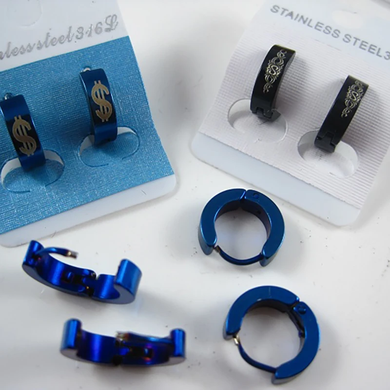 20 пар мужские и женские серьги гвоздики из нержавеющей стали|earrings orange|earrings logosteel