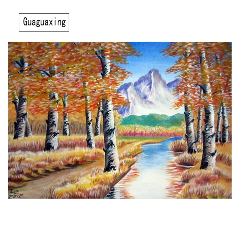 Площадь смолы дрель Алмазная вышивка мозаики Пейзаж Wall Art алмазов картина Mountain