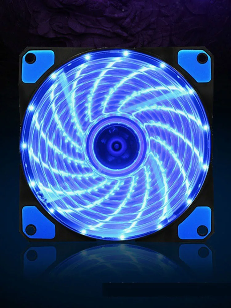 Светодиодный вентилятор для ноутбука DIY 12V 120x120mm Neon Clear PC чехол для компьютера