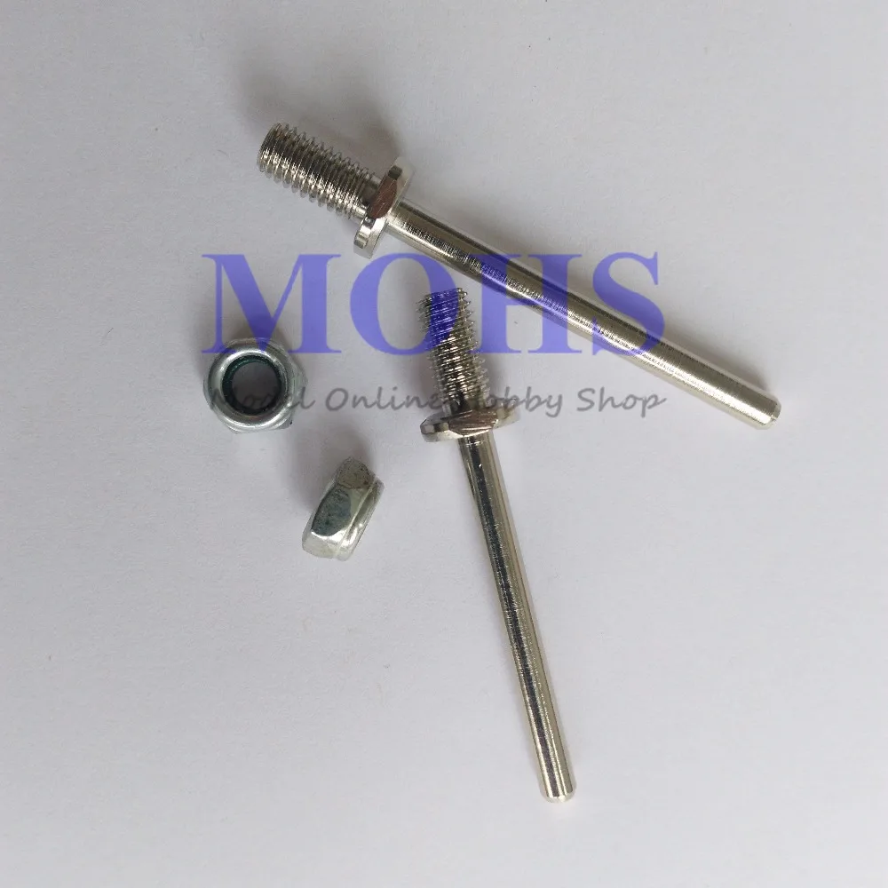 2 шт./лот Высококачественная ось из нержавеющей стали вал шасси колеса M6 4 мм M8 5