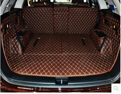 

High quality! Full set car trunk mats for KIA Sorento 7 seats 2020-2015 waterproof cargo liner mat boot carpets for Sorento 2019