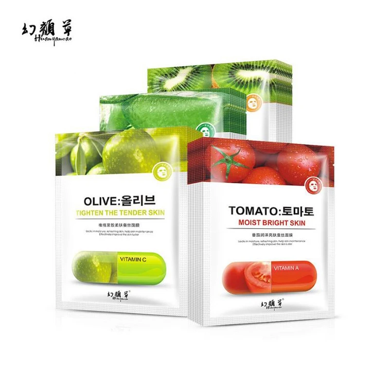 5 шт. завод маска для лица шелковая Уход за кожей с витаминами