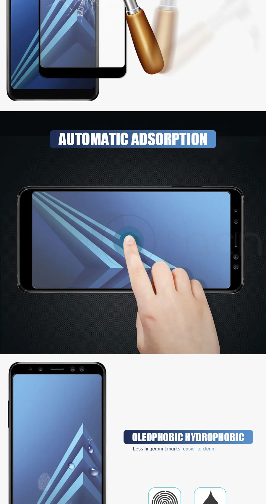 10D Защитное стекло для samsung Galaxy A5 A7 A3 закаленное стекло для samsung A9 A6 A8 Plus Защитная пленка для экрана