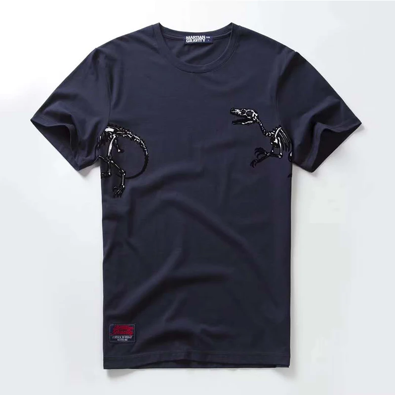 VOMINT новая футболка с принтом Мужская коротким рукавом Хлопок мульти причудливая