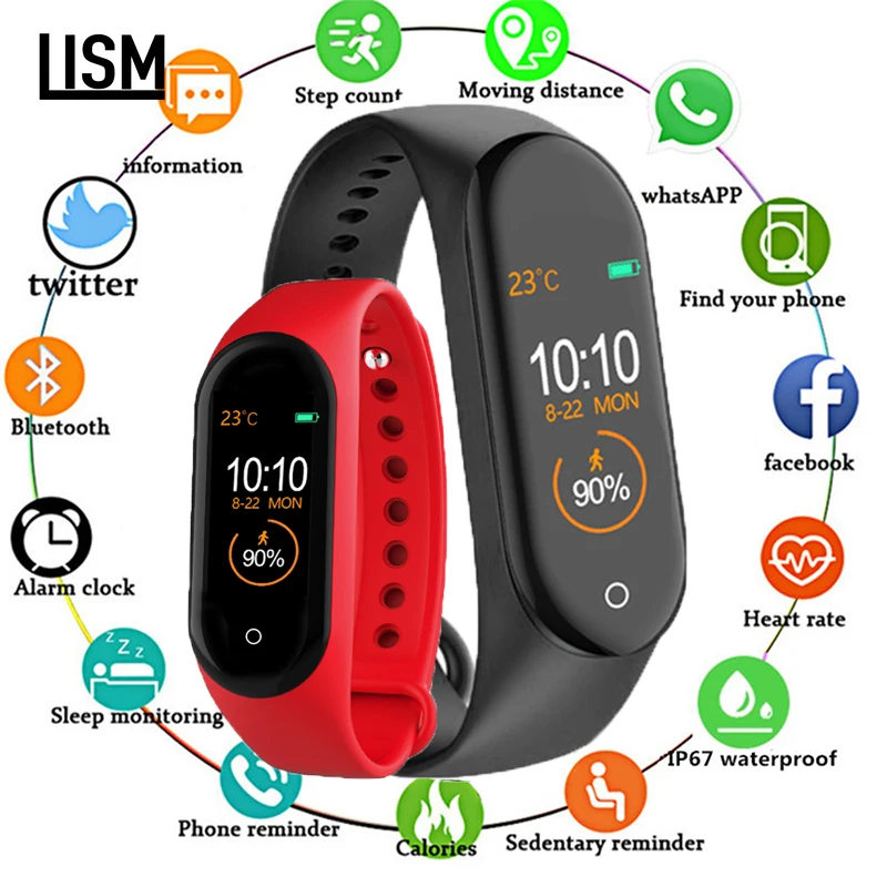 Умные часы с цветным ips экраном умный спортивный фитнес-браслет измеритель