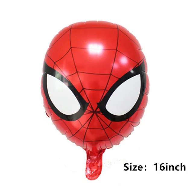 batman spiderman iron man hulk balloon party supplies superhero balloons superman baby super big hero happy birthday ballons toy - Цвет: 1pc