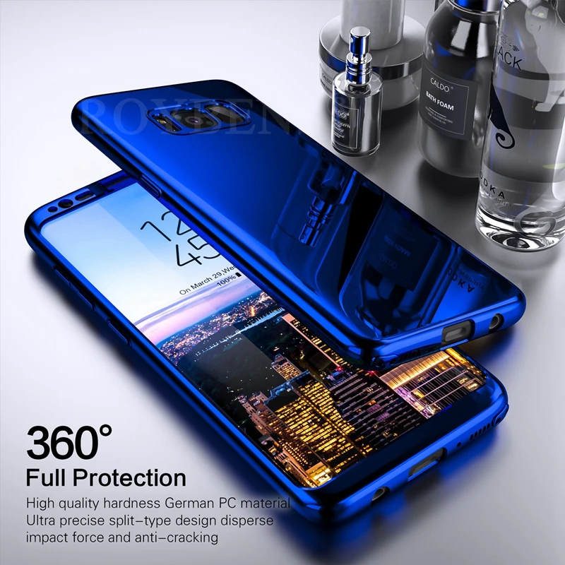 Для samsung Galaxy S8 чехол Роскошные Roybens ультра тонкий Блестящий зеркальный 360 полная