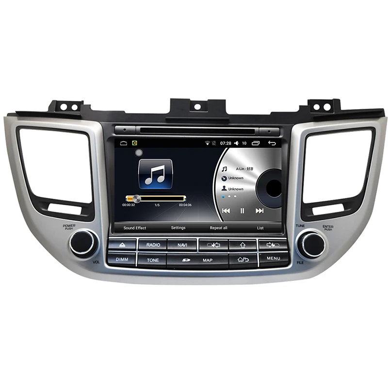 2 Гб ОЗУ 4 ядра Android 7 1 автомобильный DVD gps плеер для современного Tuson 2015 2016 радио GPS