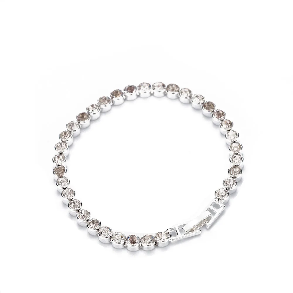 Женский модный Романтический браслет цепочка с золотым/серебряным покрытием и