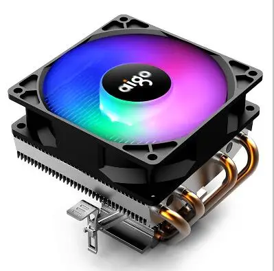 Photo Color Aigo PC Вентилятор охлаждения процессора кулер 4 тепловые трубки кулер процессора вентилятор Радиатор алюминиевый радиатор кулер процессора для LGA/115X/AM3/AM4/1366/2011 - Цвет лезвия: Photo Color