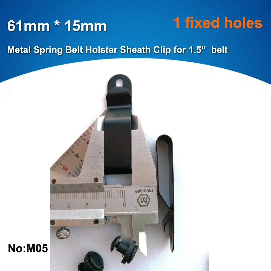 10 шт./лот 15 мм * 61 металлический пружинный ремень кобура оболочка зажим для Kydex с