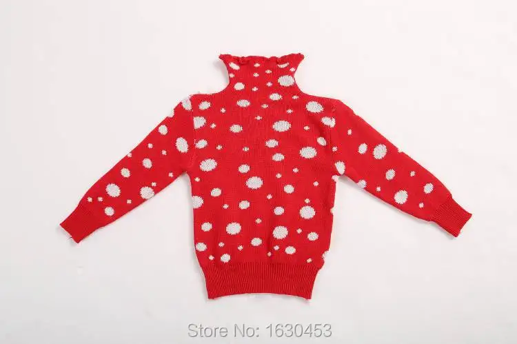 Высокое Качество Дети девушки свитер Вязаный пуловер свитера девочка Детская