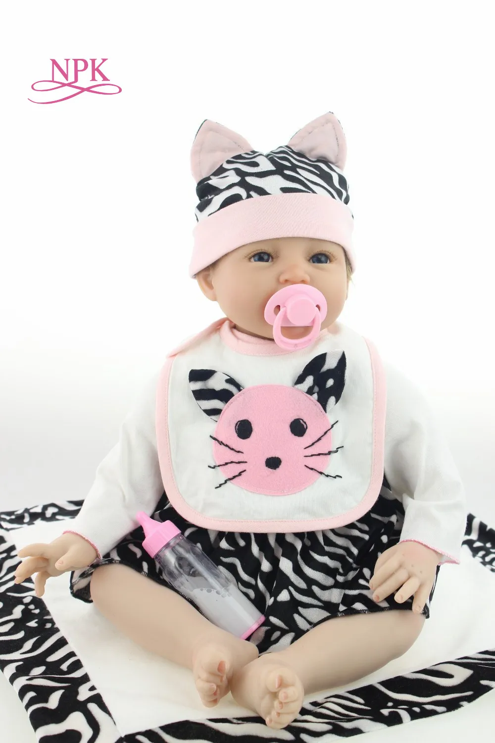 NPK 23 ''реалистичные Reborn Bonecas ручной работы силиконовые Reborn Baby Doll мягкое тело винил Детская мода детский подарок на день рождения игрушки