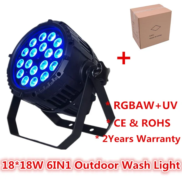 Водонепроницаемый светодиодный прожектор 18x18 Вт rgbwa + uv par ip65 led dmx512 bar can 18 шт.