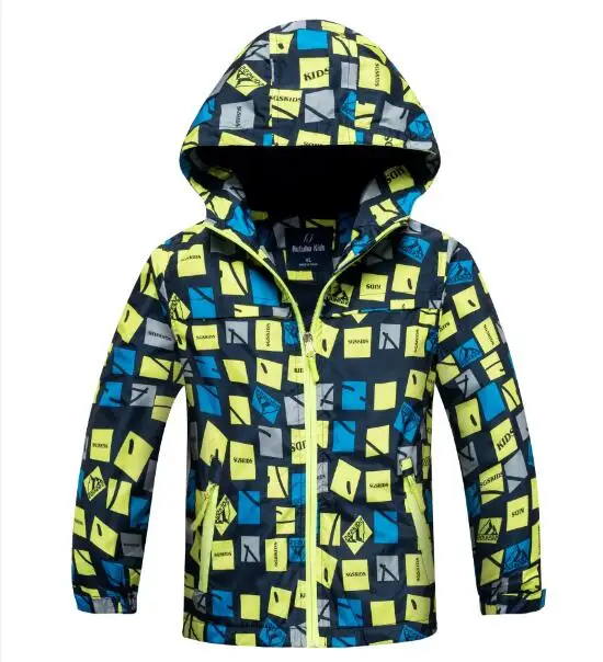 H602 Yellow Весенне-осенние детские пальто Спортивные Повседневные детские куртки Водонепроницаемая флисовая куртка для девочек двухслойные ветрозащитные куртки - Цвет: H602 Yellow