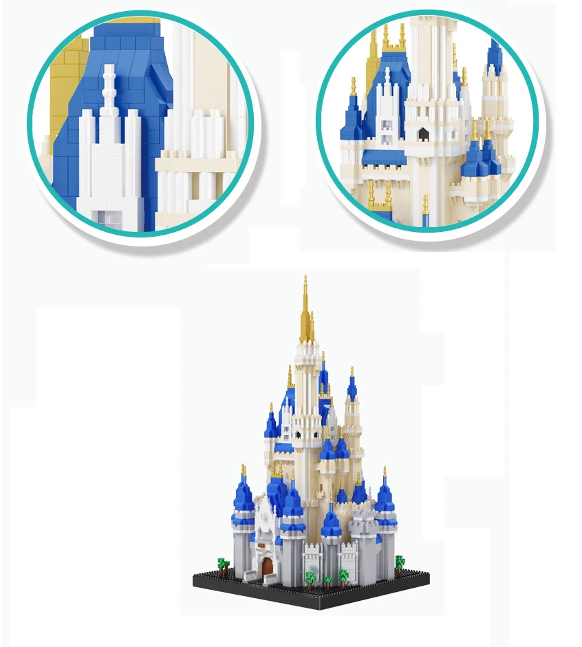 Архитектура Совместимость с Nano Building Block Land игрушечная Пирамидка Diamond детский парк