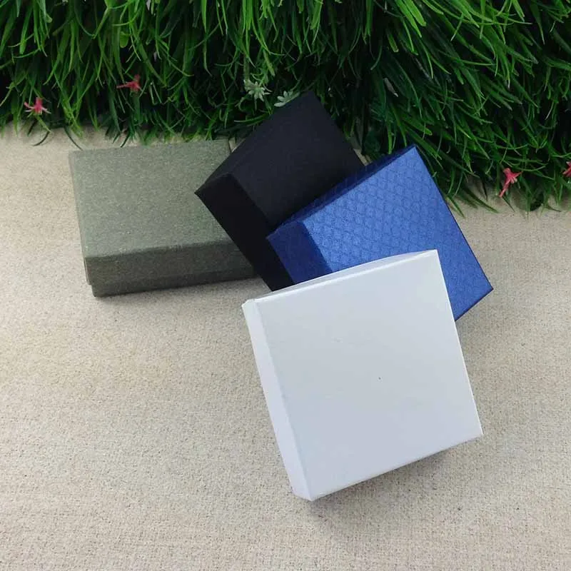 24 шт./лот 9*9*3 см 2019 Новый Kraft & Черный Белый Браслет Подарочная коробка высокое