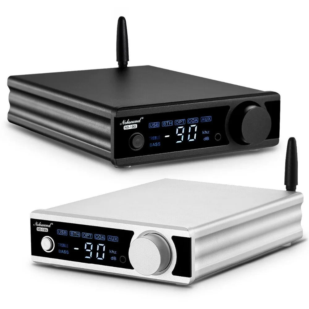 Nobsound Hi-Fi стерео Bluetooth 5,0 TDA7498E Мощность усилитель с NFC активный сабвуферный наушник Amp USB/OPT/коаксиальный ЦАП Декодер