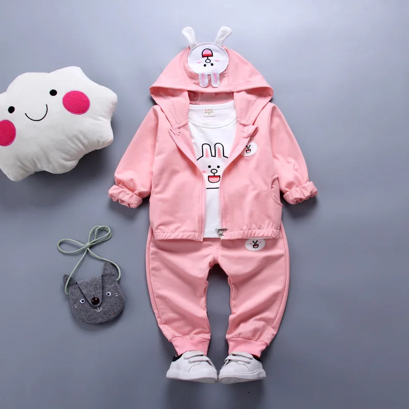 Juicarse Комплекты одежды из 3 предметов для девочек с принтом кролика на молнии