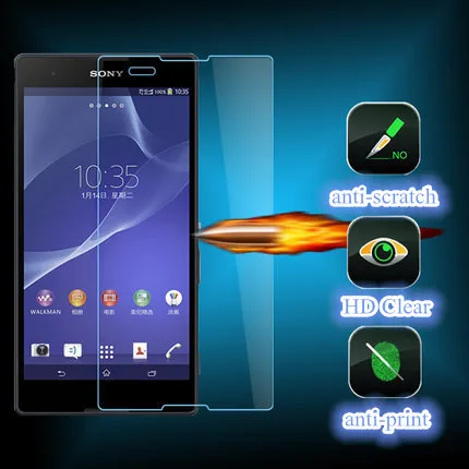 Взрывозащищенная защитная пленка из закаленного стекла 0 3 мм для Sony Xperia E3 D2203