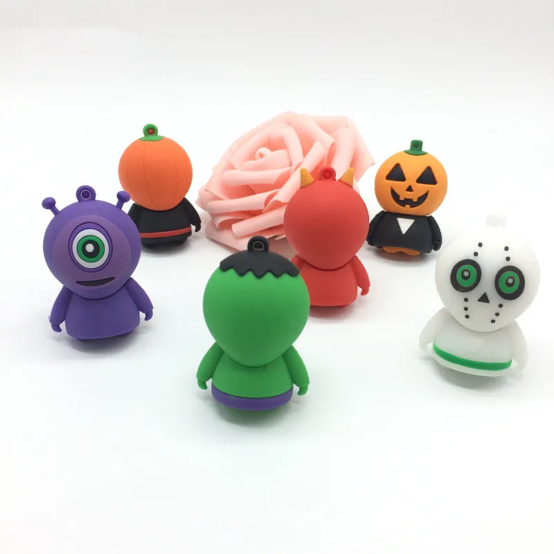 cartoon Alien usb flash drive 32gb pendrive 16GB pen drive 128gb 8GB 4GB usb memory stick 64gb cute fun Christmas/Halloween/Gift