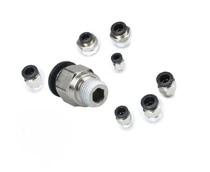 Высококачественная прямая пневматическая труба с наружной резьбой 4 мм-M5 1/8 дюйма