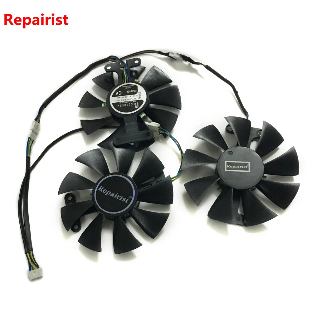 Вентилятор для охлаждения видеокарты ZOTAC Geforce GTX 980ti 6gd5 3 шт./компл. | Компьютеры и