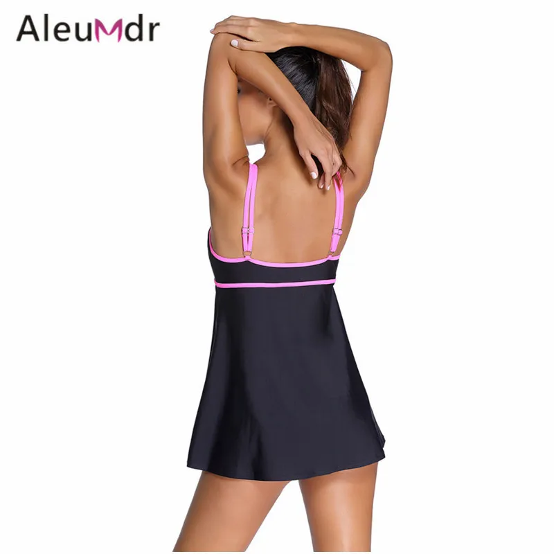 Женское летнее пляжное платье с эффектом пуш ап Aleumder 2017 Стильный слитный