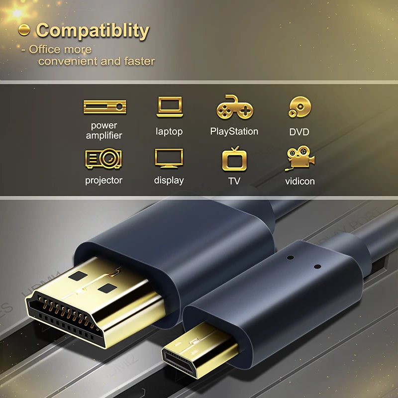 Новое поступление кабель Micro HDMI к Двунаправленный Кабель 2k * 4k 2 0 HD