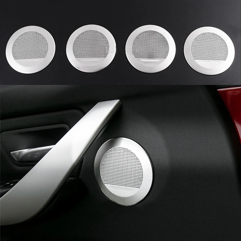 4X Steel Fit For BMW 4 Series F32 F36 14-17 &amp 3 F30 F31 13-17 GT F34 Door Speaker Audio Panel Trim Cover | Автомобили и