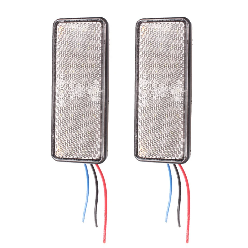 

2Pcs 12V ATV Trailer Truck Caravan Rear Taillight Tail Lights Red Yellow White Stop Turn Signal Reverse Lamp