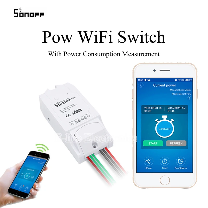 Sonoff умный дом Наборы для автоматизации sonoff 4Ch Pow основные РФ мост B1 slampher AM2301 Сенсор