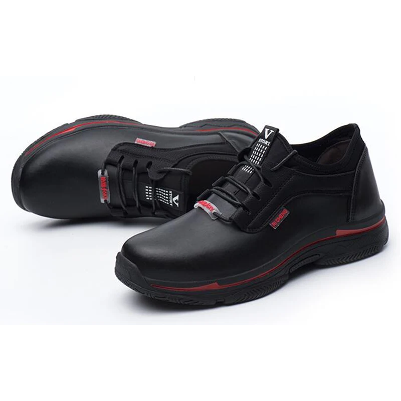 Брендовые Дизайнерские мужские модные большие размеры дышащая Рабочая обувь со