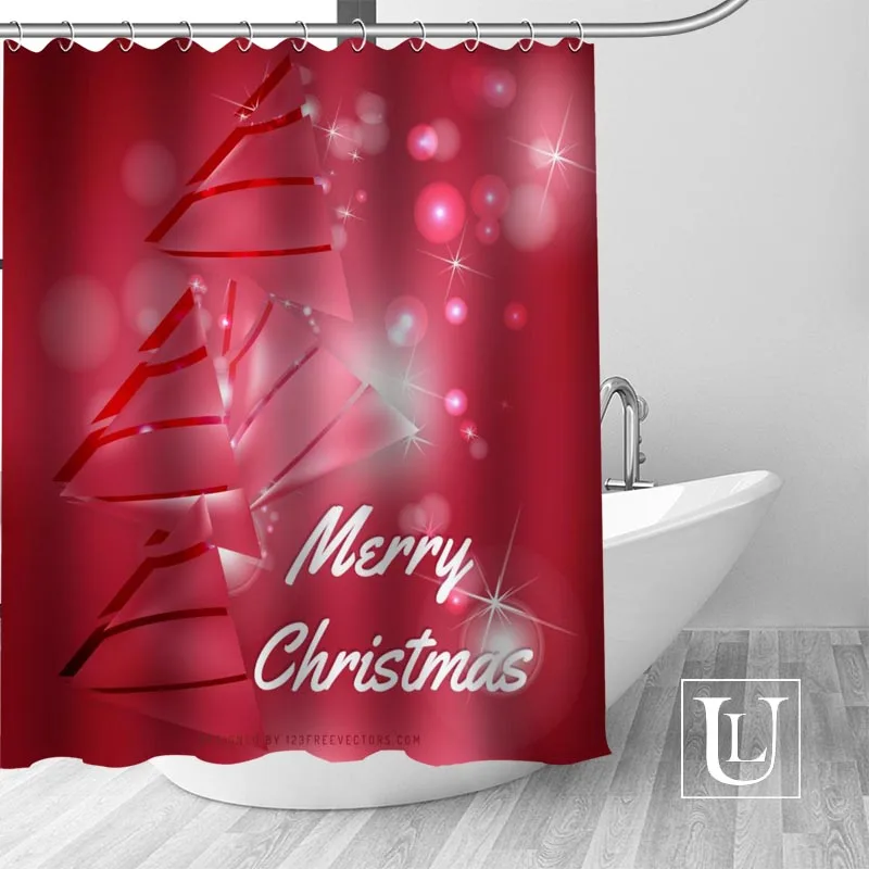 

christmastree High-definition Picture Printing Shower curtain Made of Waterproof Polyester Fabric Enjoy Your Shower Time with it