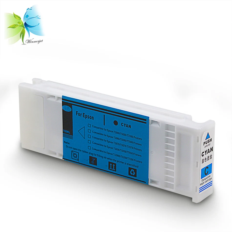 WINNERJET 700ml 5 Colors Compatible ink cartridge Filled with Sublimation Ink One Time Use Chip for Epson SC-T7200 | Компьютеры и офис