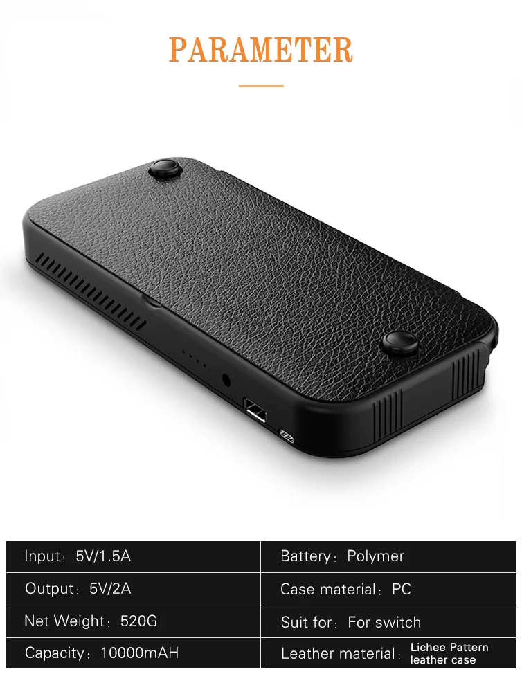 Портативное зарядное устройство NSNX, 10000 мА/ч, подставка, корпус, USB Type C, для пульта дистанционного управления, быстрая зарядка, внешняя батарея