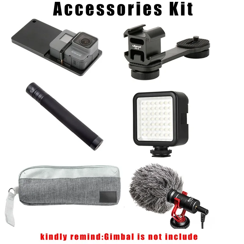 accessories kit MOZA Mini S 3-осевой ручной шарнирный стабилизатор для камеры для iPhone huawei p20 PK MINI MI Vimble2 Osmo Карманный стабилизатор телефона - Цвет: accessories kit