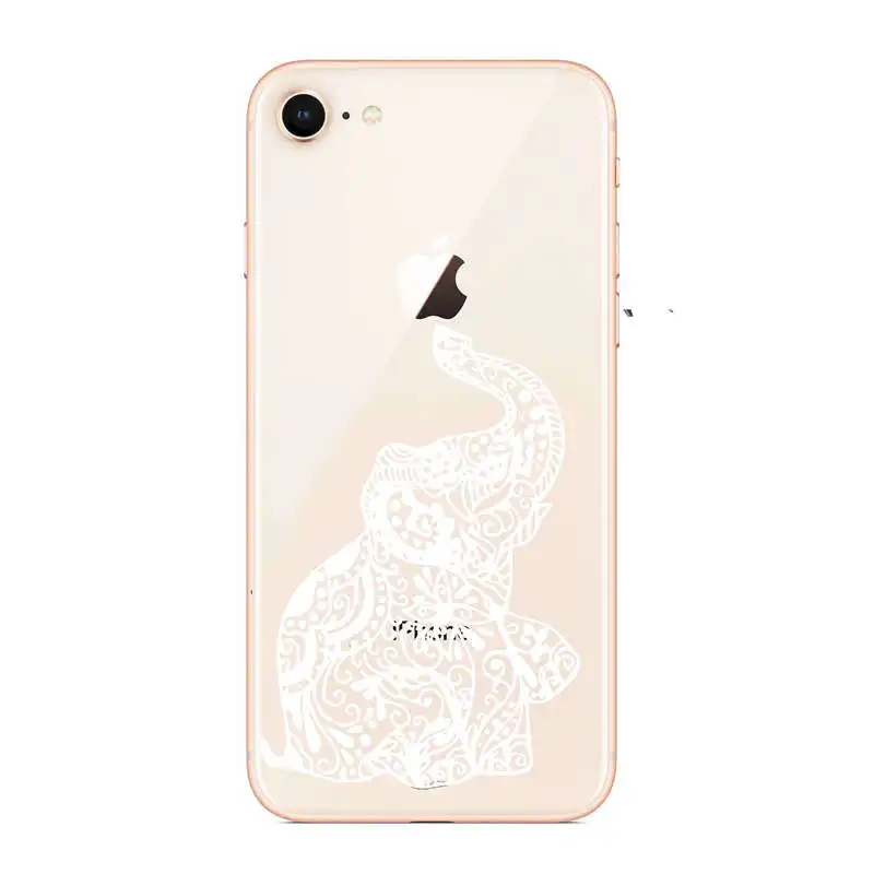 Мягкие силиконовые чехлы для телефонов Kulia Tribal Tattoos Elephants iPhone 6 6S 7 8 plus 5S SE X Capinha |