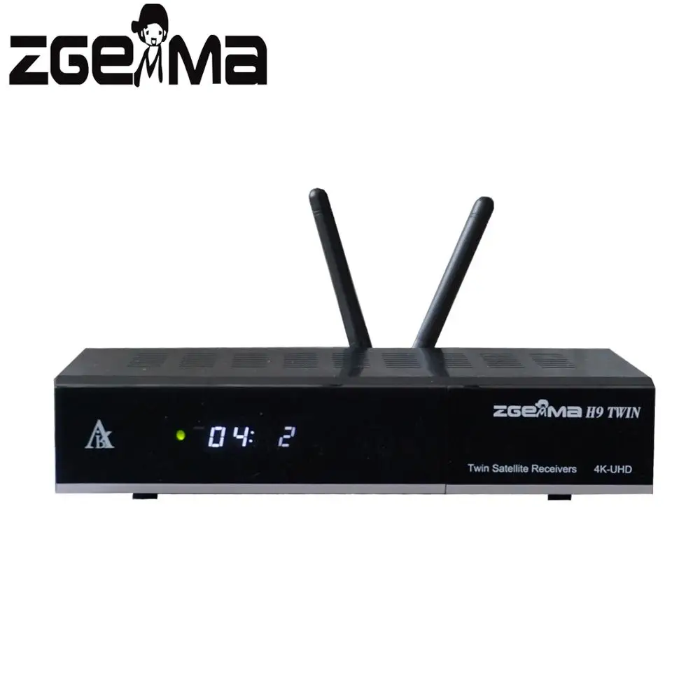 Цифровая ТВ приставка ZGEMMA H9TWIN 4K UHD 2 * Wi Fi + Ci Plus Linux OS Enigma2 H.265/hevs DVB S2X