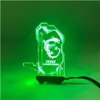 Green(Remark NO.) Акриловый GPU кронштейн RGB с подсветкой графическая карта шасси вера лампа вертикальная Подгонянная поддержка ASUS AURA Мульти Стиль - Цвет лезвия: Green(Remark NO.)