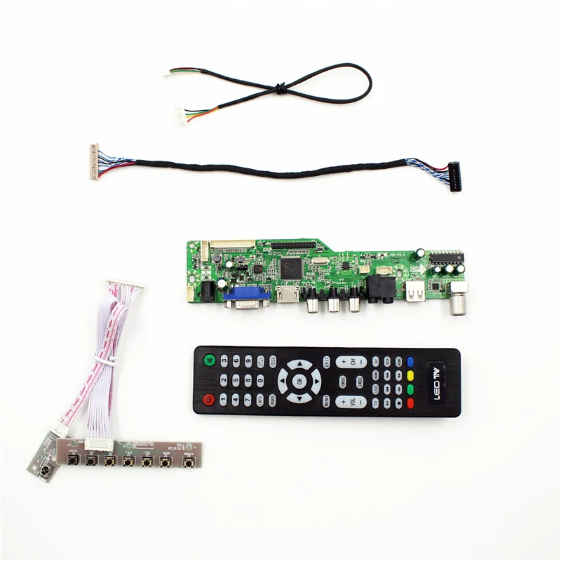 Плата контроллера ЖК телевизора M6V5 с поддержкой ТВ AV VGA Аудио USB HDMI совместима