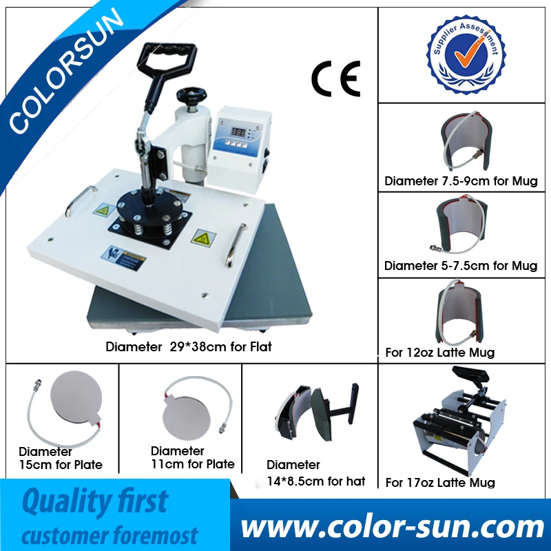 8 в 1 комбинированная машина для сублимационной печати термопресс принтер кружек